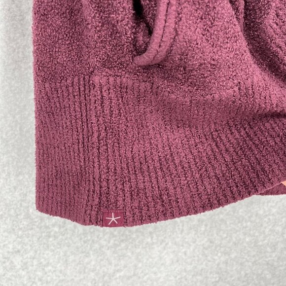 Barefoot Dreams CozyChic Lite Circle Cardi Size M Red Maroon Comfy Pockets EUC - Picture 3 of 11